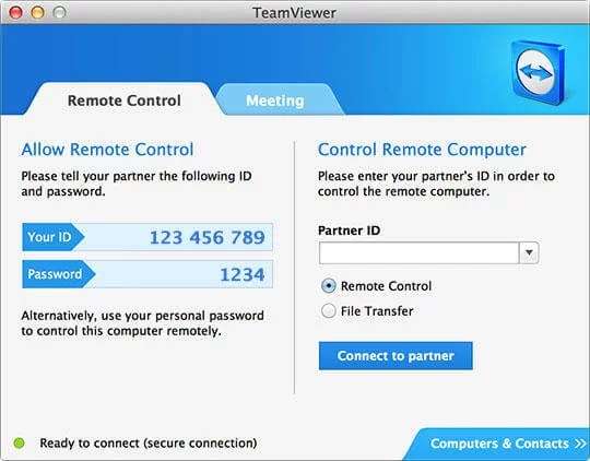 apps instead of team viewer for mac
